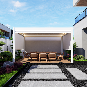 Cortina de Porta Deslizante Externa com Persianas de Pergola, Sistemas Zip, Acessórios, Motores de Sombreamento, Tela de Cortina Rolô - Product Image 4