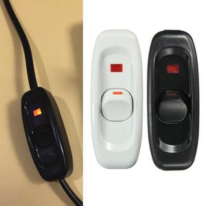 Interruttore ventola lampada 10A 250V con indicatore luminoso cablaggio manuale interruttore a pulsante per mobili piccoli
