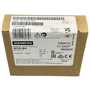 Nuevo 1 año de garantía 6ES7135-6HD00-0BA1 SIEMENS 6ES71356HD000BA1 Original SIMATIC S7 ET 200SP Controlador PLC Módulo de entrada analógica