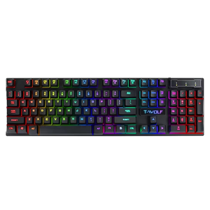 104-Key Wired Gaming <strong>Keyboard</strong> with Backlit Mechanic Feel Color Matching for PC Compatible with Desktop and Laptop for Esports - Product Image 4