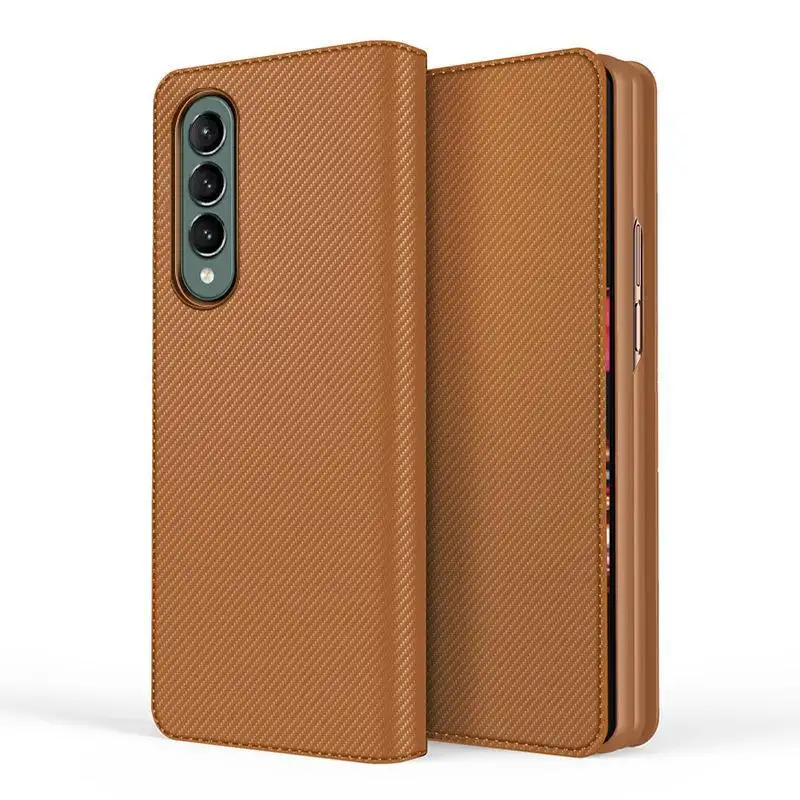 Funda de piel de celulosa para Gaalxy Z Fold 3 4, alta calidad