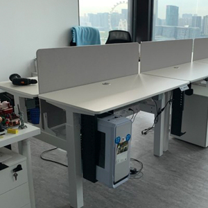 高品质人体工程学高度可调隔间桌，适用于坐立式电脑桌工作站 - Product Image 4