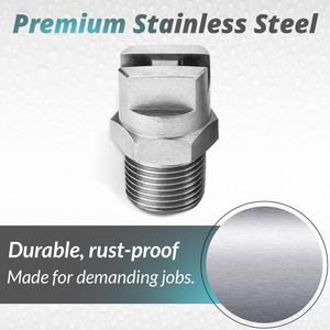 Mới thép không gỉ Quạt phẳng phun nước vòi phun V vòi phun 11001 11002 11003 9501 9502 - Product Image 5