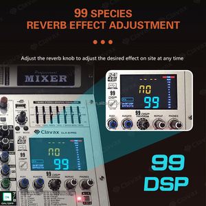 Clavax CLMC-CLX8 <strong>Pro</strong> Professional 8 Channels Digital Audio Music <strong>Mixer</strong> Console DJ Controller Audio Console <strong>Mixer</strong> USB Bluetooth
