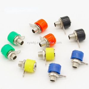 Factory Direct Sales 4MM Banana <strong>Socket</strong> 312A <strong>Terminal</strong> <strong>Block</strong> 4MM Banana <strong>Plug</strong> Matching <strong>Socket</strong> Red/Black - Product Image 1