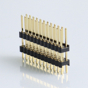 2.54มม. 40พินชุบทอง PA6T PCB 2X5ขาสองแถวตรงหัวเข็มตัวผู้2.54มม. ส่วนหัวของตัวผู้ - Product Image 2