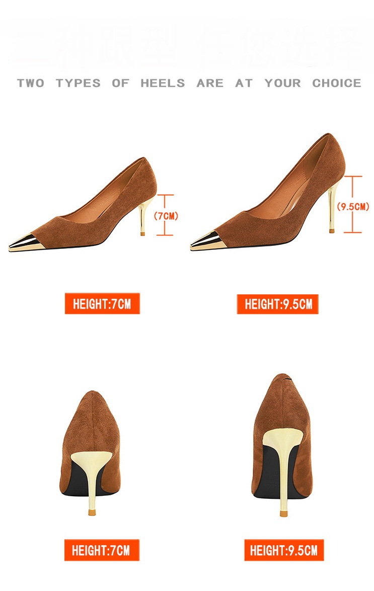 Escarpins en Satin pour femmes, talons hauts de 7 cm/9.5cm, chaussures Stiletto pour le bureau, coloris vert et or, grande taille, pour la fête de mariage