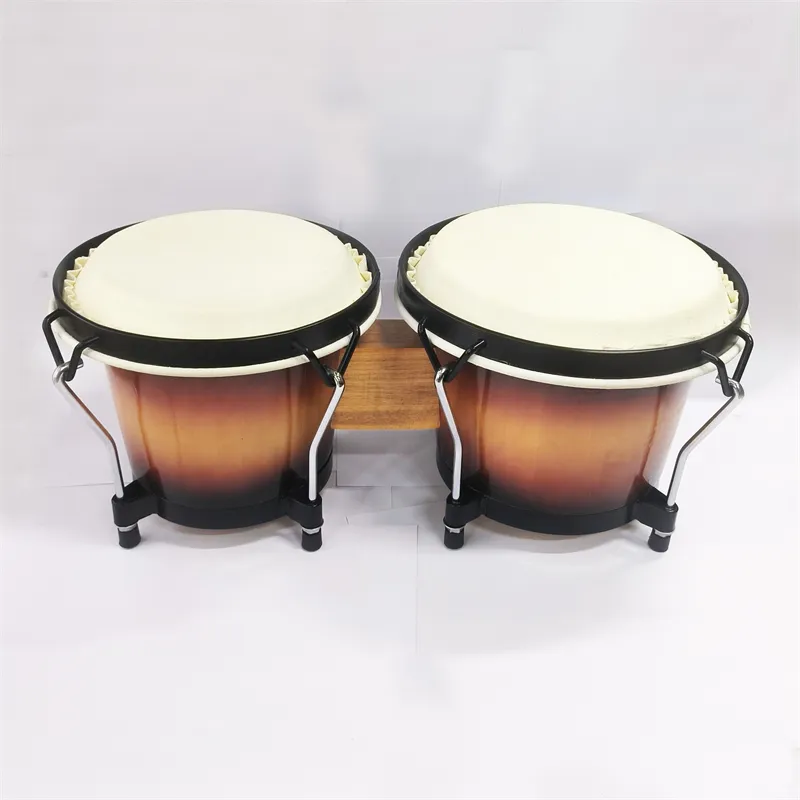 Tambor Bongo de cuerpo de madera de 6 "* 7", tambor bongas