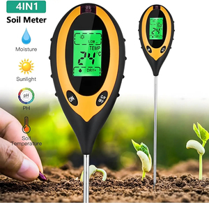 ST-02 <strong>4</strong> <strong>in</strong> <strong>1</strong> Soil Tester Humidity Moisture PH Soil Meter Soil PH Meter Tester for Plant 3.5-8 pH (3.5-6.5 Acid, 7-8 Alkaline) - Product Image 2