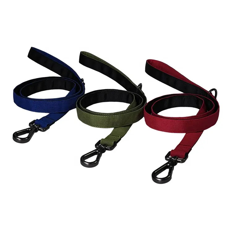 Collier et laisse de chien multicolores, vente en gros, tissu oxford pour l'extérieur, durable et confortable, réglables, vente en gros