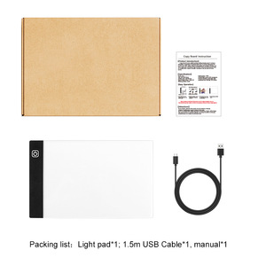 Fabrika fiyat ayarlanabilir 3 seviyeleri parlaklık Usb güç A5 Led ışık yazma çizim grafik kurulu Led çizim kurulu - Product Image 6