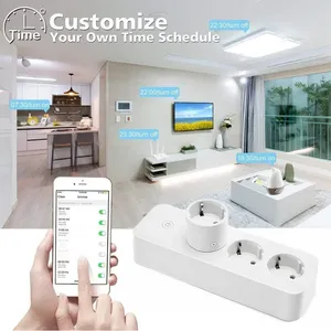 3AC Power Strip EU 16A Tuya Smart Home Compatible con temporizador Configuración Multi-Socket WIFI Conexión Control de voz Smart Power Strip 3 - Product Image 3