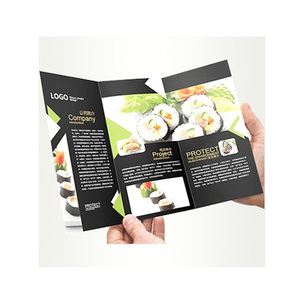 Factory Custom <strong>Shaped</strong> 3 4 Folding Catalog Printing Flyer Business Leaflet Menu <strong>Booklets</strong> Product Advertising Fold Brochure - Product Image 2