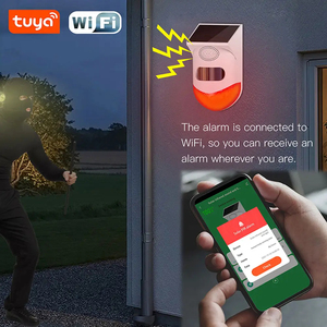 图雅WiFi户外太阳能PIR运动传感器120分贝户外红外家庭报警探测器人体运动探测器传感器 - Product Image 2