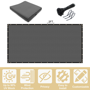 Dropping Ship 6x50FT HDPE Fence Fabric Shade <strong>Net</strong> Cover Privacy Screen Fence <strong>for</strong> Outdoor Patio <strong>Balcony</strong> - Product Image 3