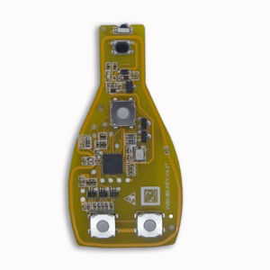 Xhorse VVDI BE Key Pro 3ปุ่มเปลือกสีเหลืองรุ่นไม่มีคะแนนสำหรับ XNBZT1GL Mercedes Benz