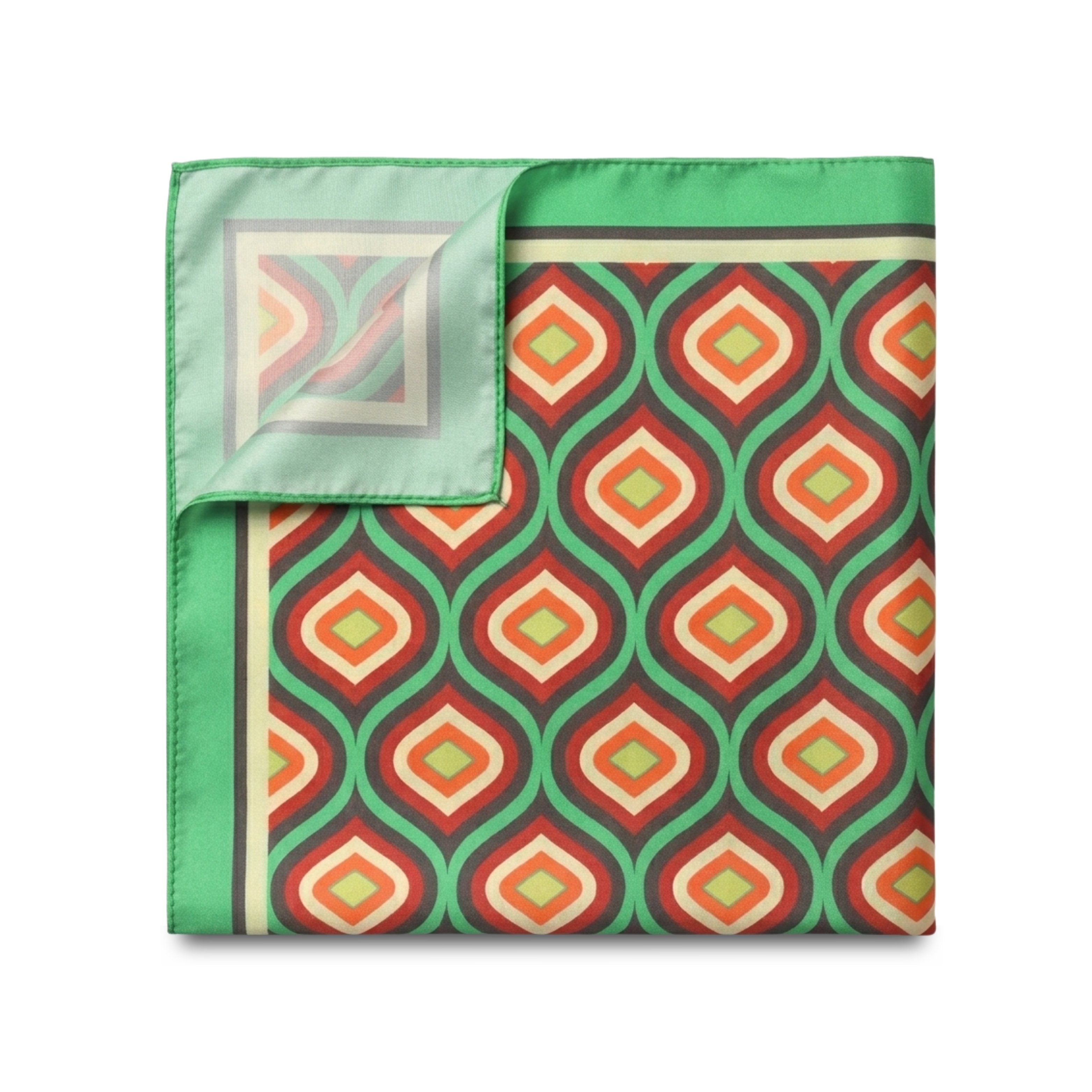 Green Geometric Scarf GRJ4692SP