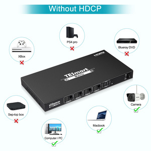 TESmart Matrix HDMI Switch 4K @ 30Hz HD Matrix Switcher 4 in 4 Out matrice HDMI con telecomando IR per proiettore PC PS4 - Product Image 5