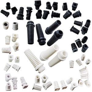 4mm İç Dia PVC gerginlik giderici kablo çizme koruyucu güç aracı hortum siyah beyaz 4 4.1 4.2 4.5 4.6mm silikon kauçuk kablo kılıfı - Product Image 1