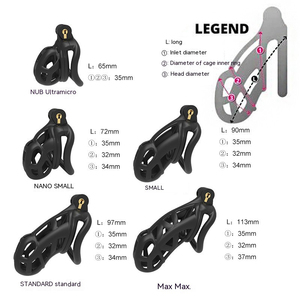 Bondage chasteté chine bdsm hommes <span class=keywords><strong>cage</strong></span> de chasteté micro noir pénis serrure cobra <span class=keywords><strong>cage</strong></span> de chasteté - Product Image 2