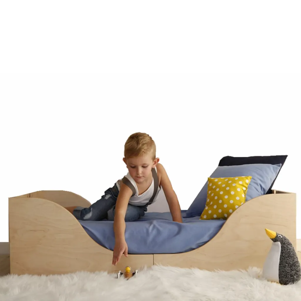 Muebles multifuncionales 4 en 1 Montessori para niños, taburetes de almacenamiento para cama y silla, nuevo diseño