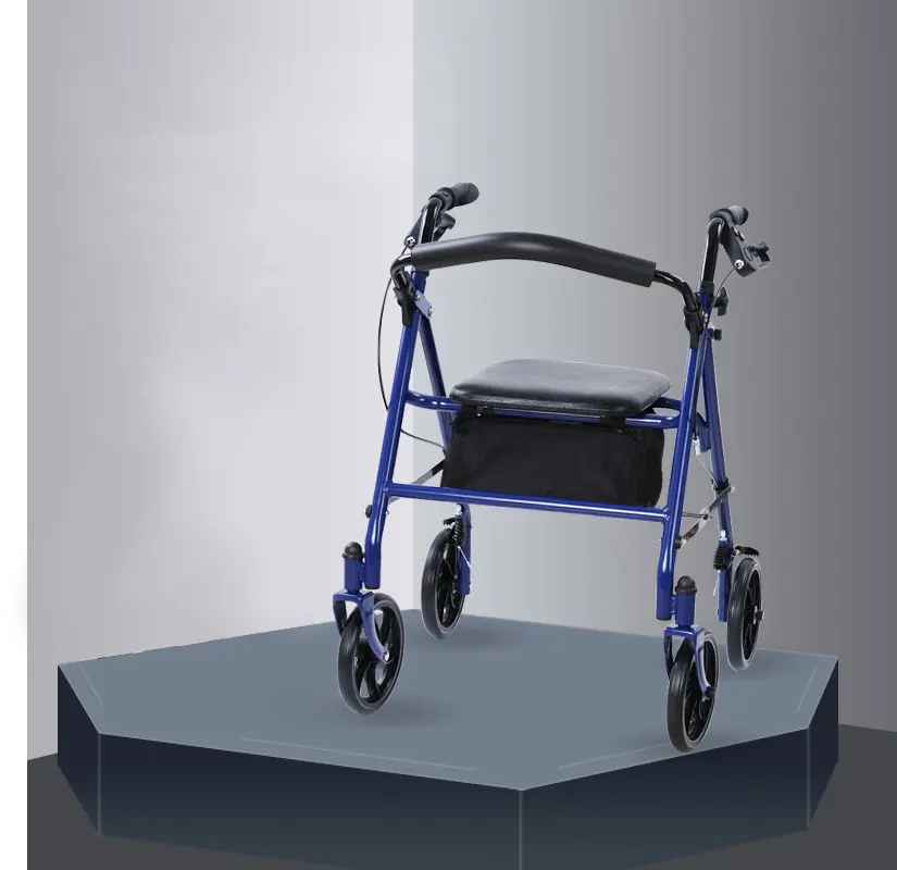 Aged Care Alumínio Frame Deficiência Walker ortopédico Rollator Walkers