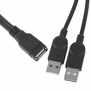 USB2.0 Extension Cable Male <strong>to</strong> 2 Female Data Sync Charge Cable <strong>USB</strong> Splitter for Laptop PC Printer Hard Disk - Product Image 6