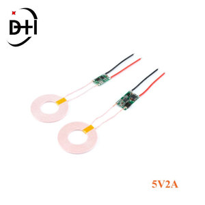 5v 1A/5V2Aワイヤレス充電器モジュール大電流ワイヤレス電源モジュール送信機受信機充電コイルモジュールDIY - Product Image 2