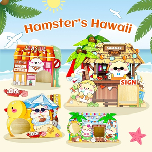 Orijinal tasarım ve yaz teması ile çok fonksiyonlu Hamster saklanma