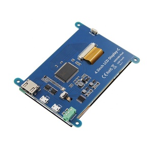 4,3" 800 x 480 LCD-Display mit aktivem Touch und 5V/2A Mini-USB-Stromversorgung kompatibel mit Raspberry Pi und ARM und PC - Product Image 2
