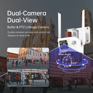 Nueva Cámara 4G Mini 2K 4MP WiFi PTZ para vigilancia de seguridad al aire libre Smart Home seguimiento automático pequeño uso de red CCTV inalámbrica - Product Image 2