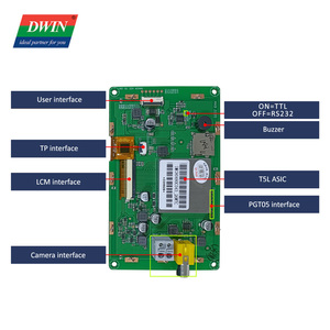 DWIN 4.3 Inch 480*800 IPS TFT <strong>LCD</strong> <strong>Display</strong> 262K FSK <strong>Bus</strong> Camera HMI Touch Screen - Product Image 3