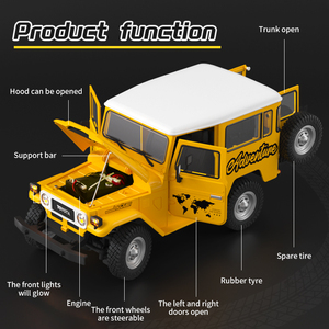 HG No.HG4-50 Land Cruiser Smoke <strong>Function</strong> 1/16 Scale Off-road Vehicle 2.4Ghz Remote Control <strong>RC</strong> <strong>Car</strong> with Light Sound - Product Image 5