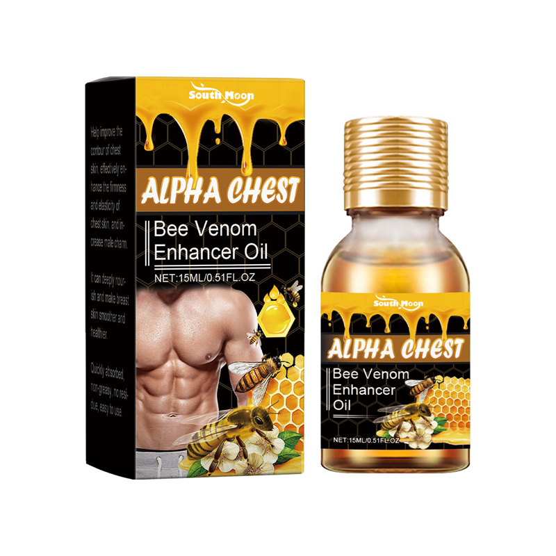 Alpha poitrine venin d'abeille huile de rehausseur