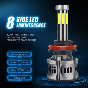 Zongyue ระบบไฟส่องสว่างรถยนต์ไฟหน้า LED 8ด้าน, ชิป H8 H9 H16 H10 880 881สำหรับอุปกรณ์เสริมรถยนต์ไฟ LED - Product Image 3