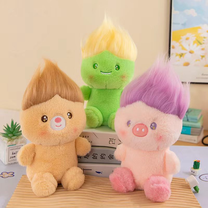 8inch long hair doll