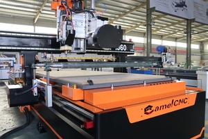 Máquina enrutadora CNC ATC industrial de 4 ejes con cabezal láser de hoja de sierra para madera y metal 1325 2030 2128 1328 con controlador Syntec - Product Image 2