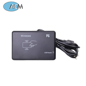 Soporte de tarjeta de 13,56 MHz y 125Khz EM4100 IC ID Card RFID Reader Skimmer USB Lector de tarjetas de escritorio - Product Image 2
