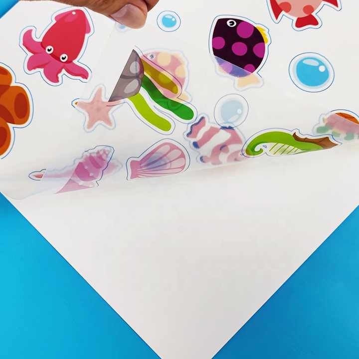Novo Design Crystalcode A4 Imprimível Transparente Vinil Para Inkjet Papel Claro Etiqueta Impressão Personalizado Etiqueta Folha