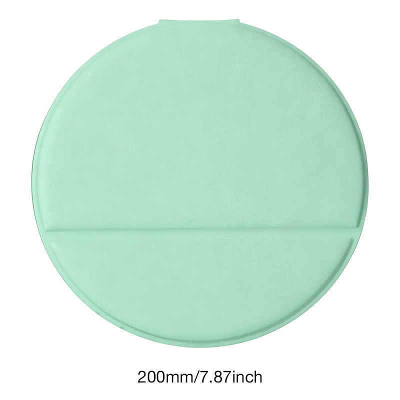 Light Green PU Leather Mirror