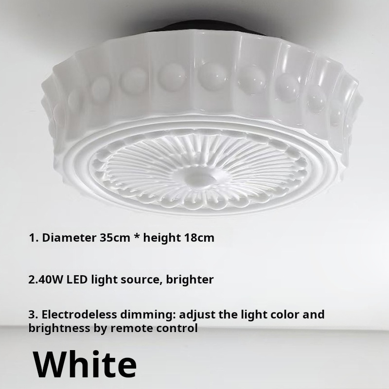 Un plafonnier blanc laiteux-gradation electrodeless