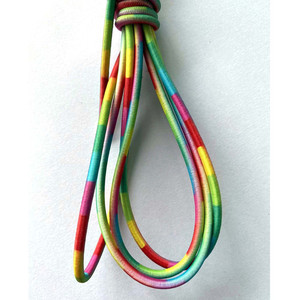 Cordón elástico redondo de Color de 3mm con logotipo impreso personalizado Xinda con punta de plástico cordón elástico ajustable para Vaqueros - Product Image 2