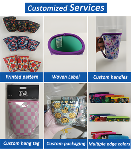Fabriek Groothandel Custom Ontwerp Neopreen Ijs Koffie Mouw 3 Maat 16-32Oz Herbruikbare Koffie <span class=keywords><strong>Cup</strong></span> Houder Coozies Voor Warme En Koude Drank - Product Image 4
