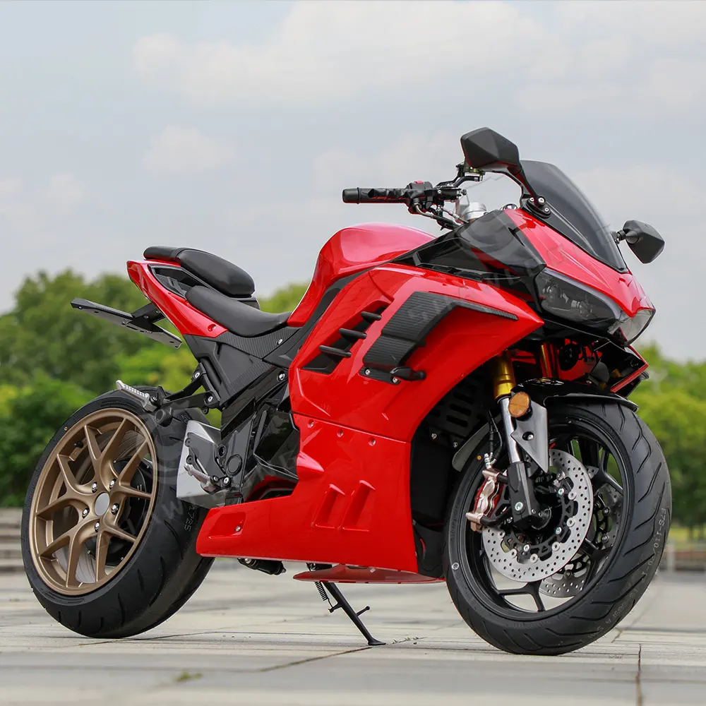Moto de corrida com bateria de lítio 72V Streetbikes tipo motocicletas elétricas com grande desconto 3000 W