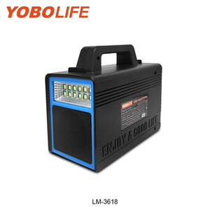 Yobolife 12v太阳能家用系统蓝牙Mp3应急电源便携式太阳能充电站太阳能照明系统带灯泡 - Product Image 4
