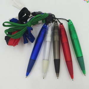 定制胖笔礼品促销迷你圆珠笔塑料圆珠笔带颈挂绳 - Product Image 2