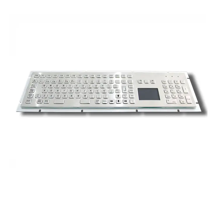 waterproof vandal proof industrial metal touchpad keyboard