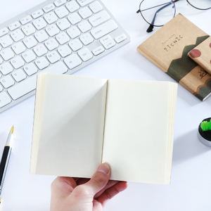 Tamanho pequeno Brown Kraft <span class=keywords><strong>Notebook</strong></span> Design bonito Hardcover <span class=keywords><strong>Notepad</strong></span> Thermal Office School Brindes promocionais Paper Cover Material