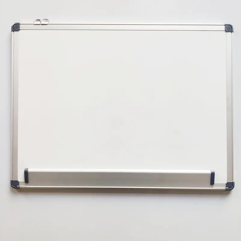 Pizarra blanca magnética de doble cara de 90x120cm, suministros para escuela y oficina, tamaño pequeño, marco de Metal, tablero de escritura