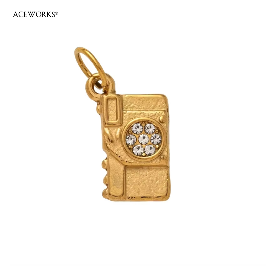 Camera Charm - Gold